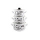 Набор кастрюль Interos 3 пр Kitchen White 704