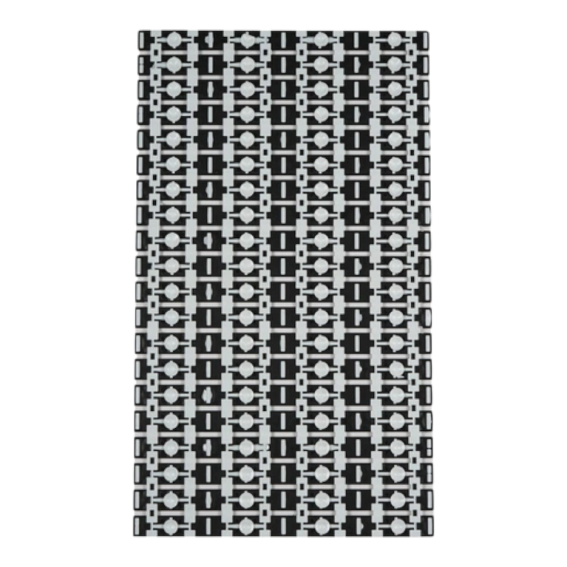 Килимок для ванної кімнати Eco Fabric Смужка 69х40см Білий 6940-003