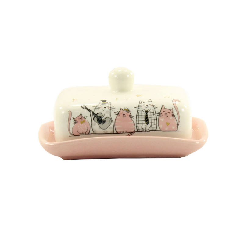 Маслянка керамічна Interos Співаючі котики ZFC046 SC