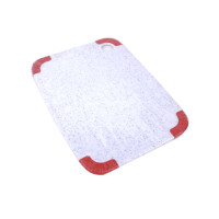 Доска разделочная Con Brio 45*33 см пластик силиконовая вставка White CB-628