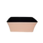 Ящик балконний Holiday В*язка 28,5 см з вкладом GS-200 - Антрацит