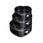 Набір форм для випічки Empire 3 шт розбірні Серце ЕМ-9863  - Рожевий