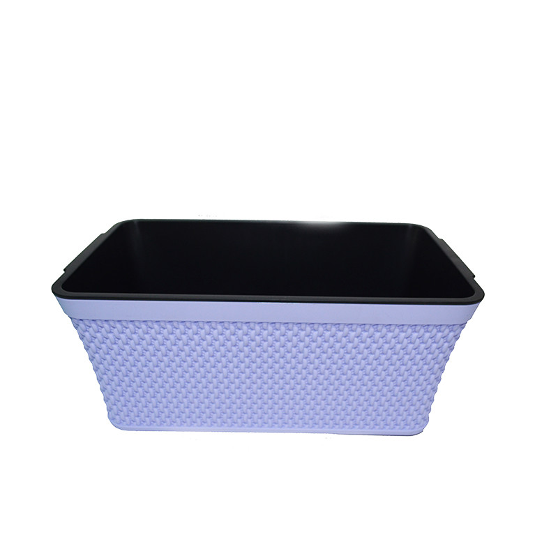 Ящик балконний Holiday В*язка 28,5 см з вкладом GS-200 - Антрацит