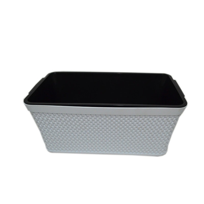 Ящик балконний Holiday В*язка 28,5 см з вкладом GS-200 - Антрацит