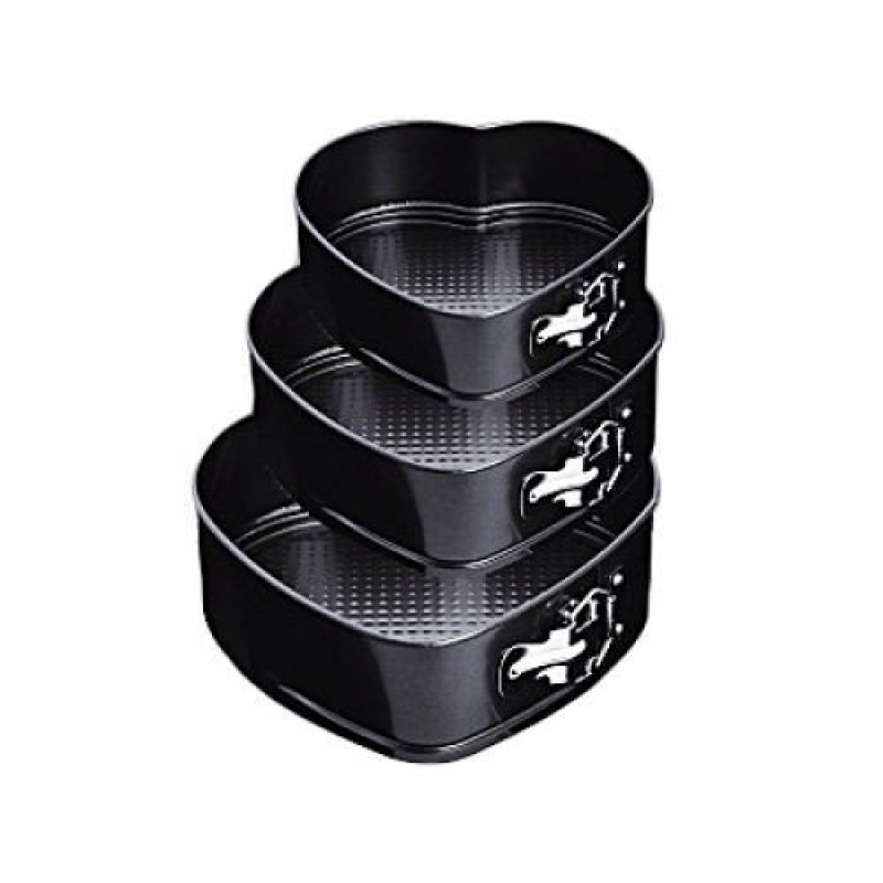 Набір форм для випічки Empire 3 шт розбірні Серце ЕМ-9863  - Рожевий