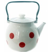 Чайник сферичний Idilia 3,5 л 271301/2 Горох Червоний