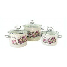 Набор кастрюль Idilia №1500 Время розового 40705