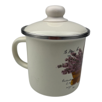 Кружка з кришкою Idilia 1 л 0207/2 Кошик Лаванди