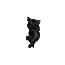Копілка Кішка Анфіса глазурь чорна велика АК-7674