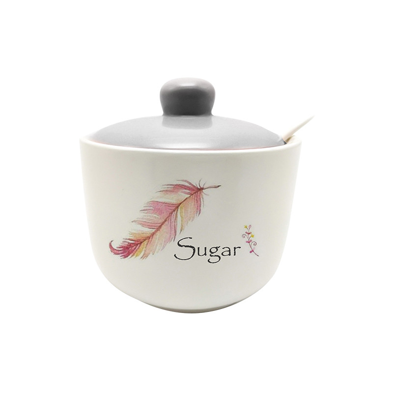 Цукорниця з ложкою SNT 520 мл Флай 700-03-14 - Бордовий