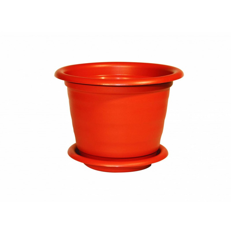 Підставка під горщик Ламела Натура 25 см кругла 417  - Теракотовий