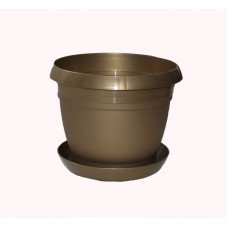 Цветочный горшок Цветник Жемчужина 26 см с подставкой