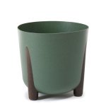 Горщик для квітів Ламела PL Фріда Wood 18 см 212 - Бежевий