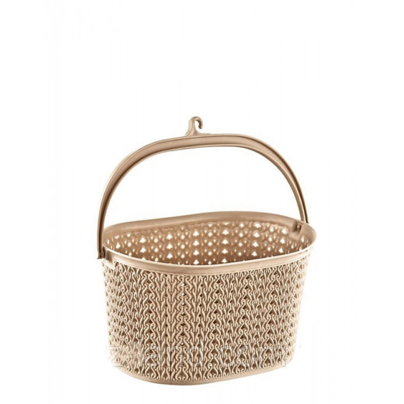 Кошик для прищіпок PlastArt Евровязка LA-245 - Рожевий