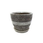 Набір горщиків КООП Варбург 2 пр h-18/12 см Лабіринт Сірий 0025 - Антрацит