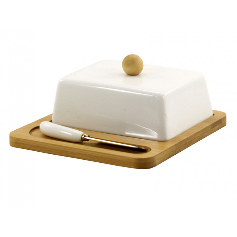 Масельничка з ножем Interos PJ02054 - Рожевий