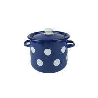 Pan of Idilia 4,5 л 1615/4 белый горох Blue 40713