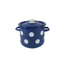 Pan of Idilia 4,5 л 1615/4 белый горох Blue 40713