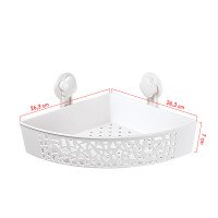 Полиця 1-ярусна кутова Gecko Premium 26*26*7 см UP-505