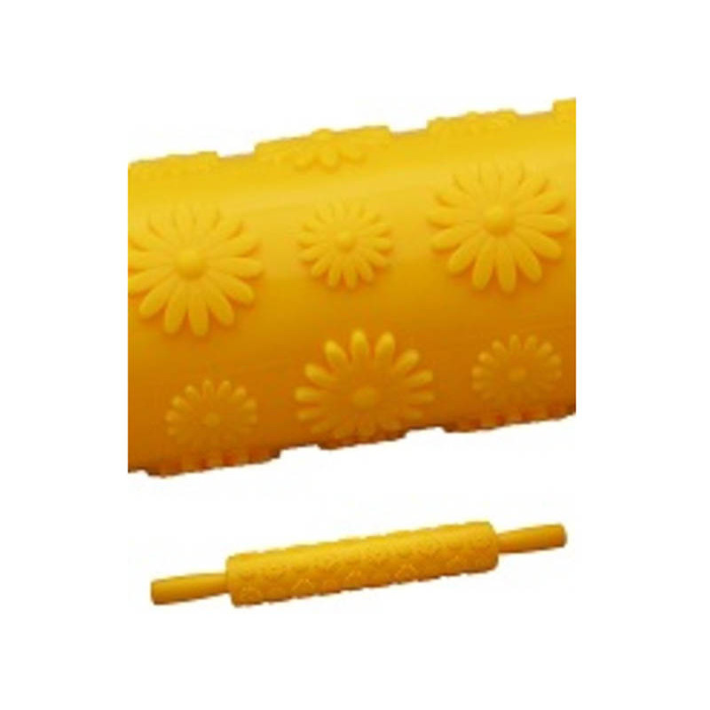 Скалка текстурна Empire 25 см Ромашки ЕМ-8972 - Фраппе