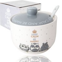 Цукорниця з ложкою SNT 450 мл Совушки 2242-18