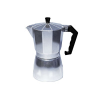 Кофеварка алюминиевая Con Brio 9 п серебро CB-6109