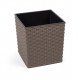 Горщик терасний Ламела Юка Ротанг 30 см з вкладом 596 