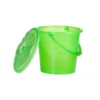 Відро з кришкою R-plastic 10 л прозоре