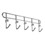 Планка з нержавійки на 5 гачків Вг-Мікс Спіраль 006299 - Графіт