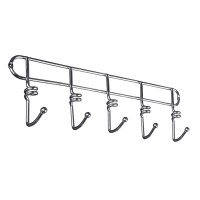 Планка з нержавійки на 5 гачків Вг-Мікс Спіраль 006299