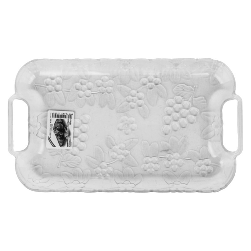 Піднос Вг-Мікс з ручками середній Прозорий 886