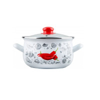 Кастрюля Gusto Перчинка Белая 3,1 л GT-T-118-WP