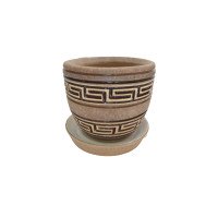 Горщик Верона Лабіринт коричневий 18 см