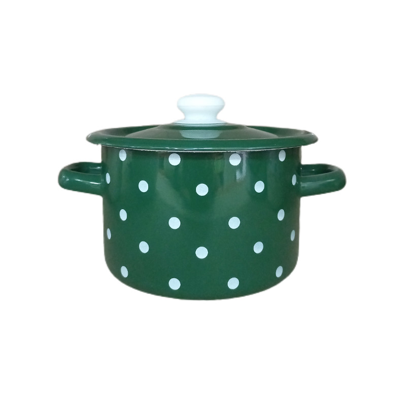 Каструля Idilia 2 л 1610/4 Полька Смарагдова 44525 - Anthracite