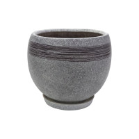 Набір горщиків КООП Шар 2 пр h-16/13 см Нитка Сірий Мармур 0014