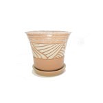 Горщик Жасмін Пальма світло коричнева 15 см - Мак