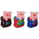 Копілка Порося в сумці глянець КЛС-19873 - Жовтий Прозорий