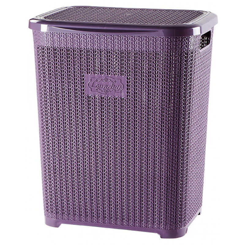 Кошик для білизни вертикальний Violet House Віолетта 45 л 1007 - Чорний