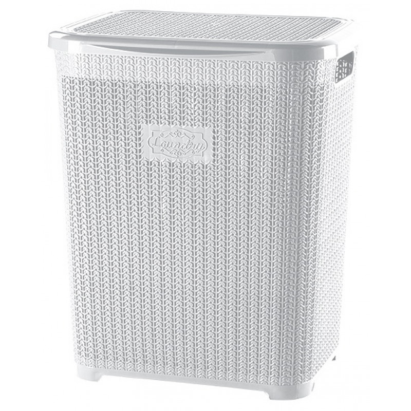 Кошик для білизни вертикальний Violet House Віолетта 45 л 1007 - Чорний