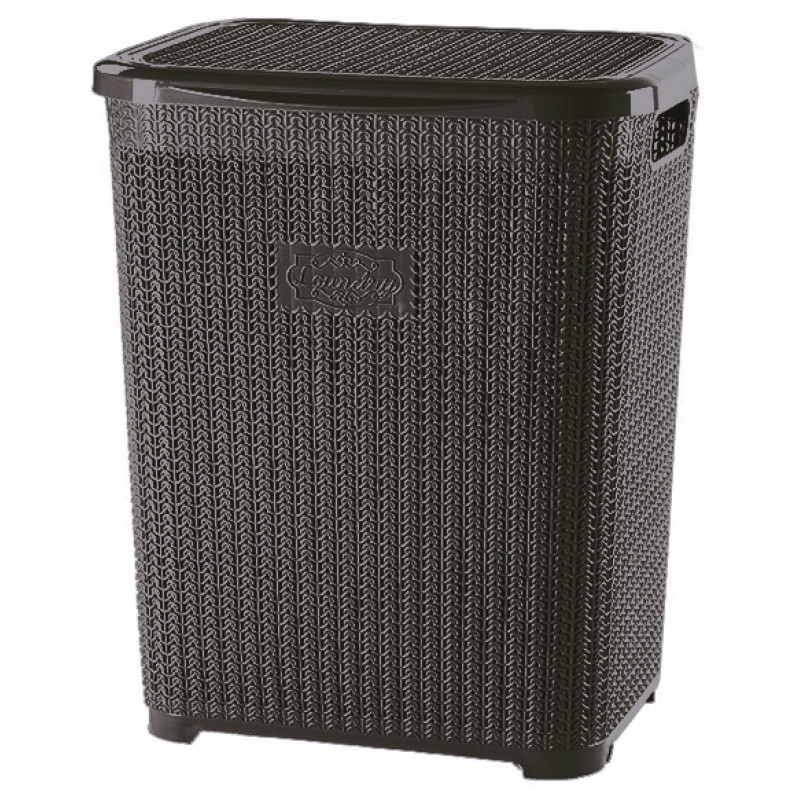 Кошик для білизни вертикальний Violet House Віолетта 45 л 1007 - Чорний