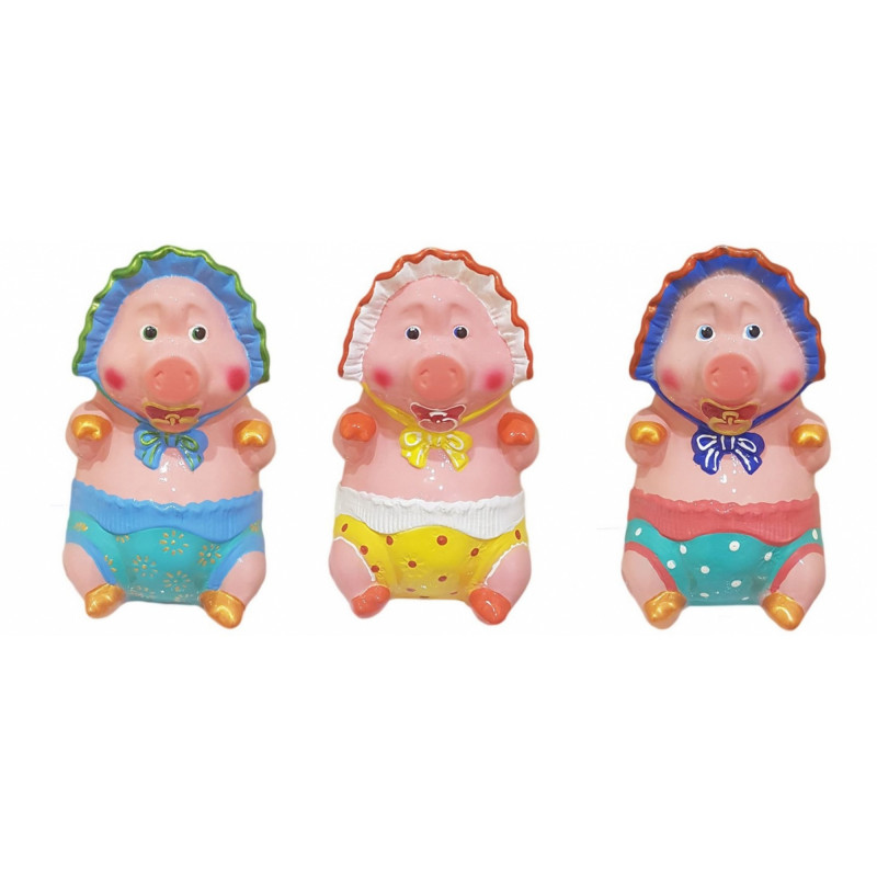 Копілка Поросятко глянець КЛС-19851 - Пудра