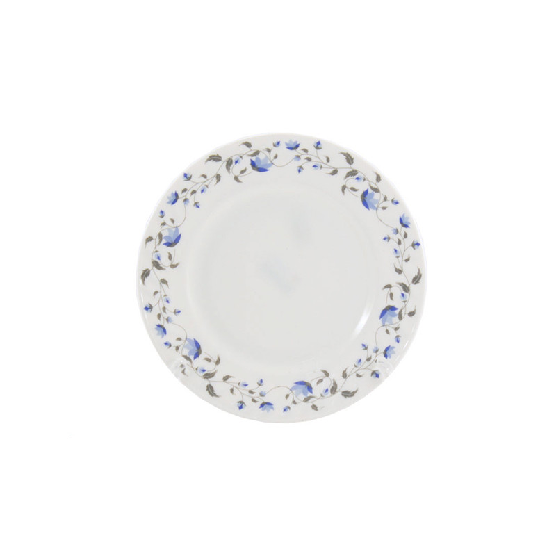 Тарілка мілка Interos №9 Синя квітка JLG075/S - Коричневий