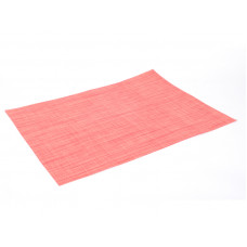 Салфетка-подставка ПВХ 0,45*0,30 м №8 красно-розовая Лен BD