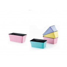 Горщик для квітів із вкладом Irak Plastik Ромби-Газон 4,2 л прямокутний SS-200