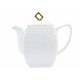 Чайник-заварник фарфор Interos 0,9 л квадрат Снігова Королева 406618-А - Оріфлейм