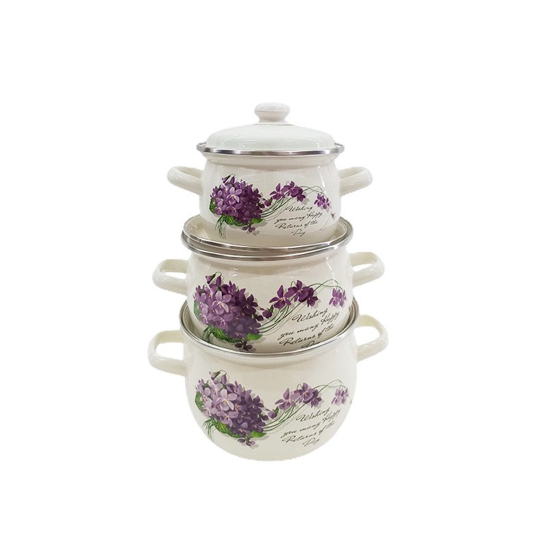 Набір каструль Idilia №928 Віола 43772 - Помаранчевий