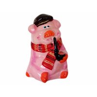 Копилка Поросенок Шерлок глянец малый КЛС-19869