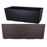 Горщик терасний Ламела Бегонія Долото 56 см з вкладом 627  - Мармур