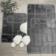 Набор ковриков для ванной 60*100 см Banyolin Классик CLT16 193-Anthracite 193-Anthracite
