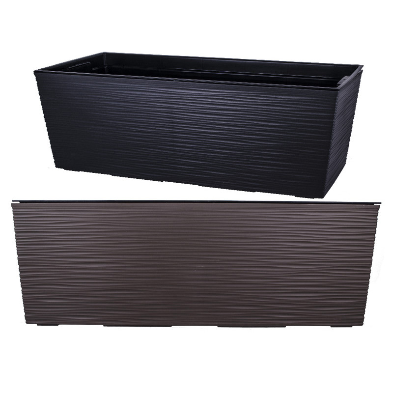 Горщик терасний Ламела Бегонія Долото 56 см з вкладом 627  - Лосось